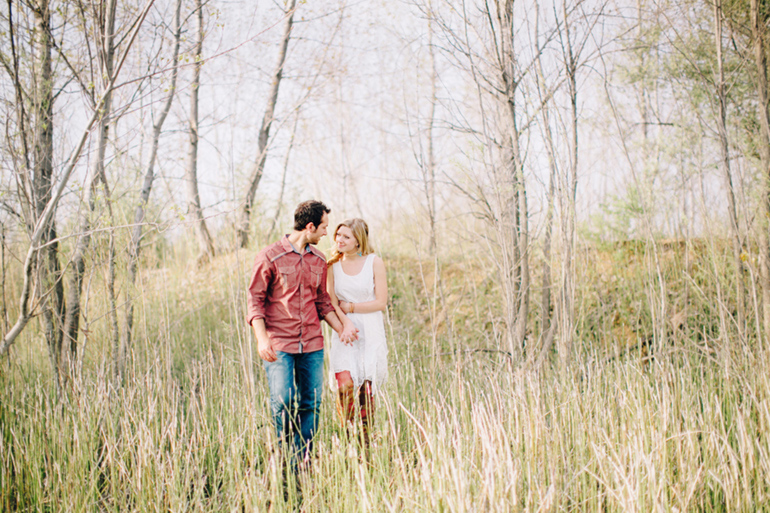 engagement session in field peoria il