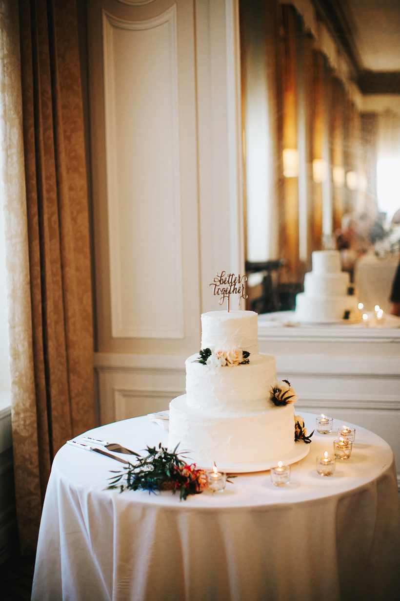 wedding cake at Pere Marquette