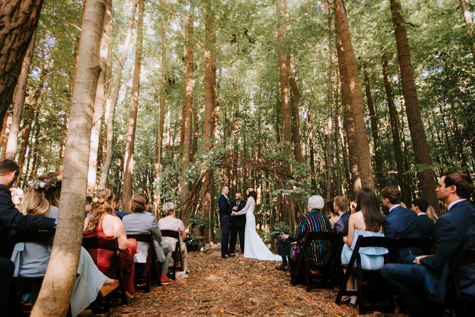 woodland wedding in michigan